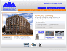Tablet Screenshot of coloradoscaffolding.com